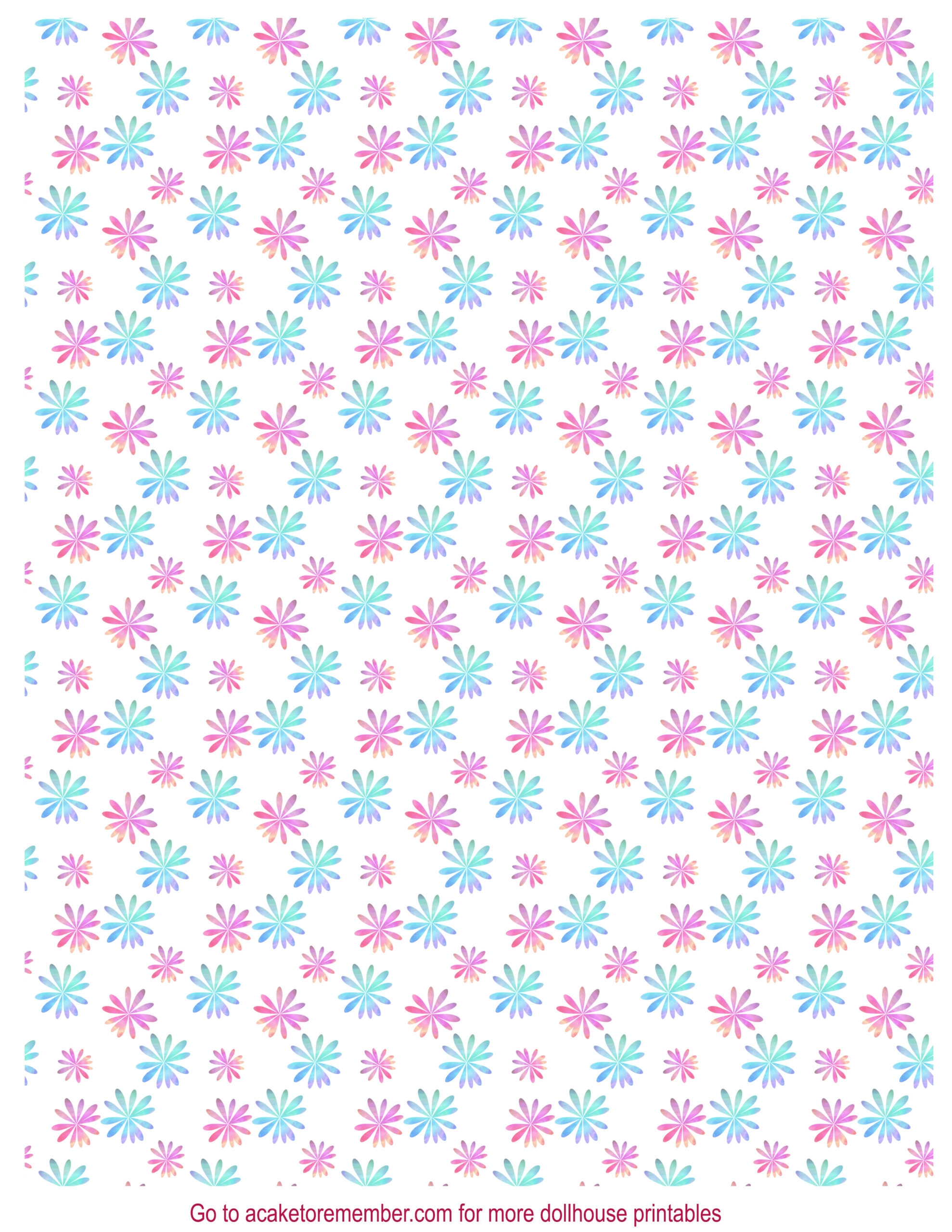 Free Printable Dollhouse Wallpaper Download A Cake To Remember