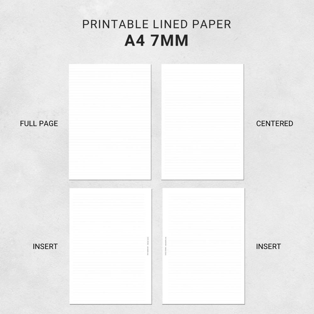 Printable Notebook Paper
