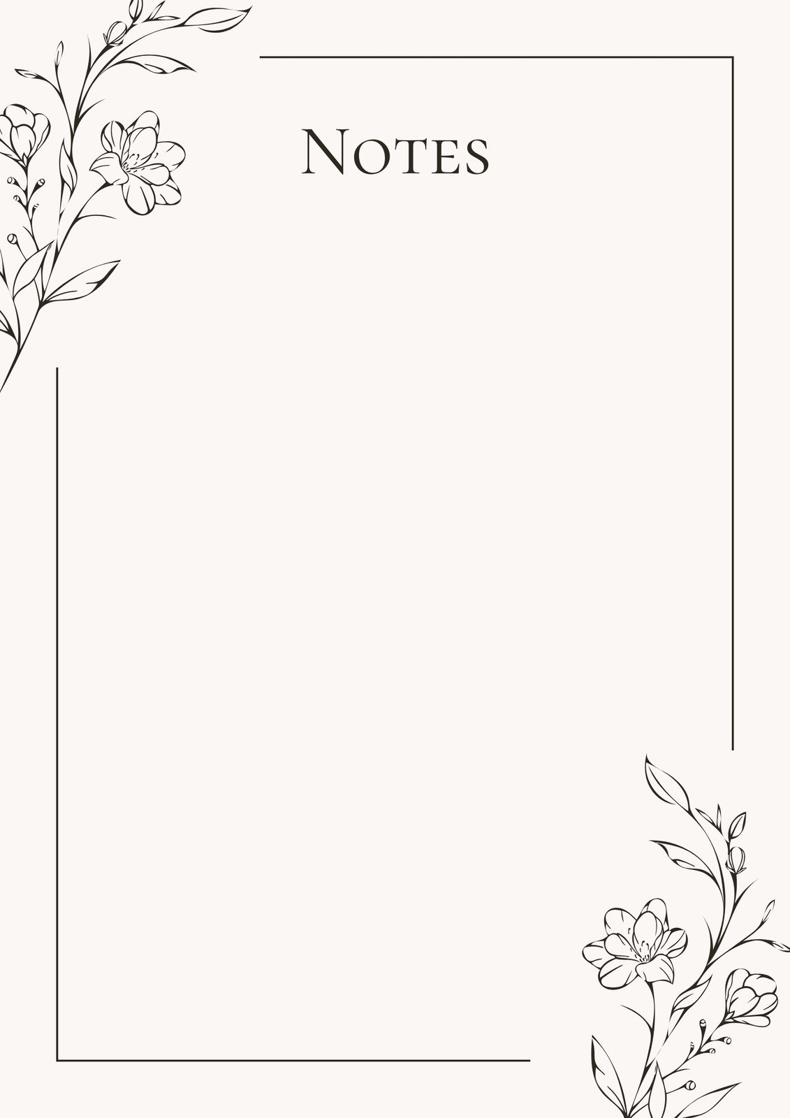 Printable Border Paper