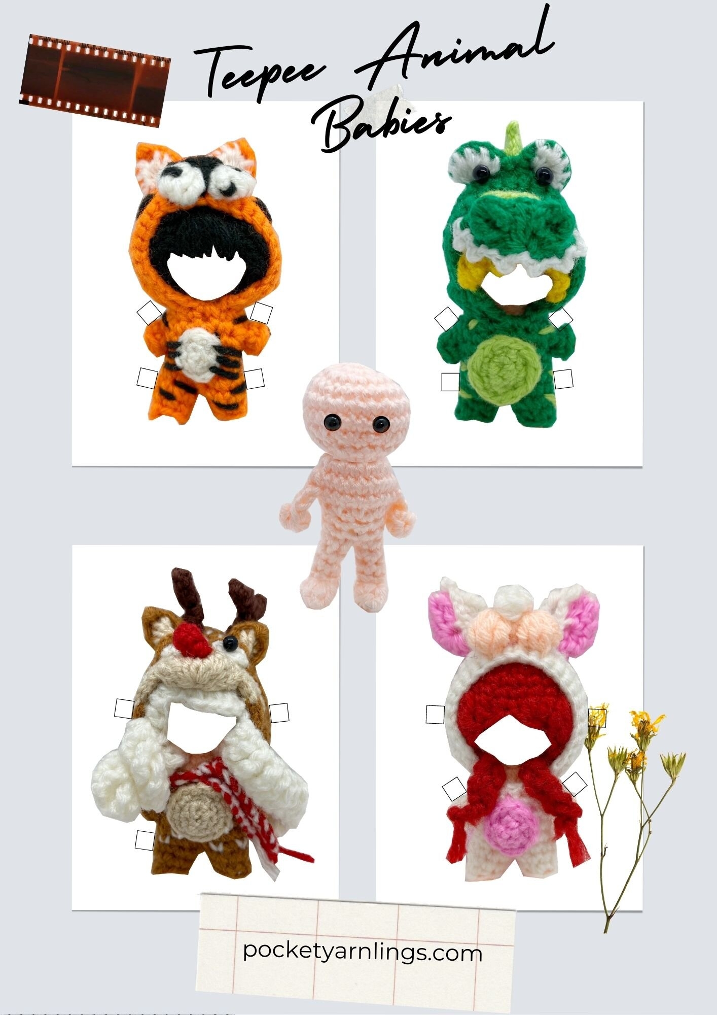 Free Printable Paper Doll Cut Out Pocket Yarnlings