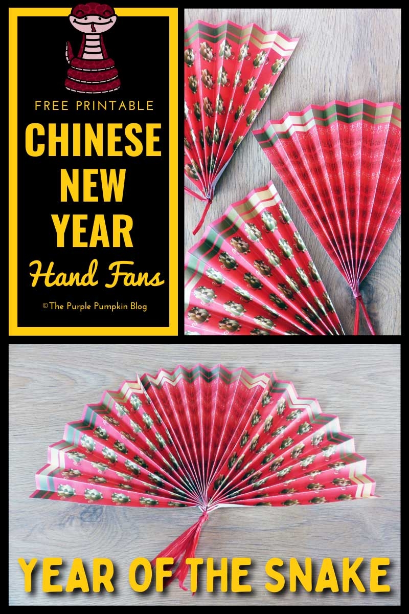 Free Printable Paper Hand Fans For Chinese New Year