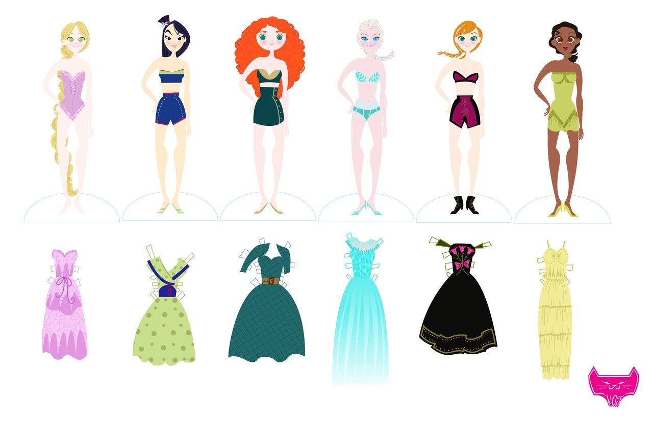 Printable Princess Paper Dolls
