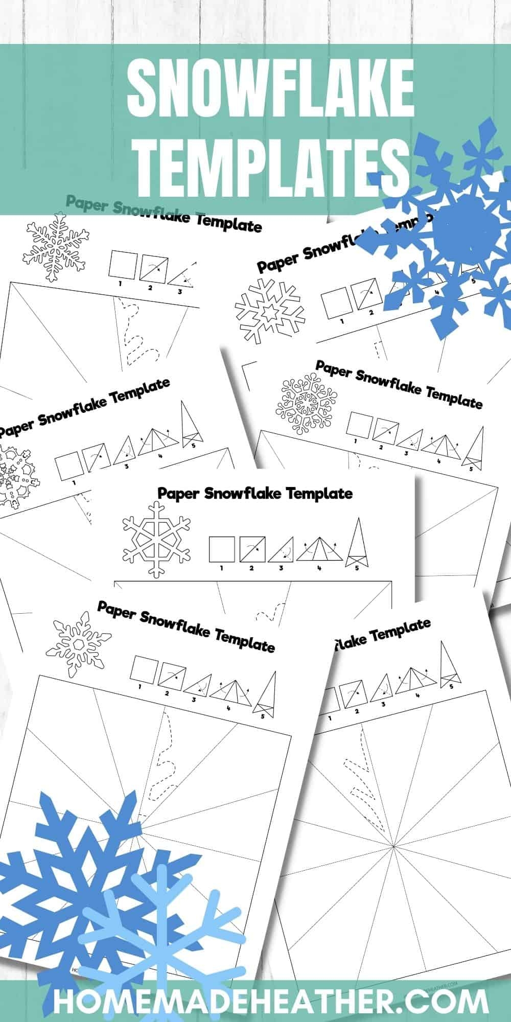 Paper Snowflake Template Printable