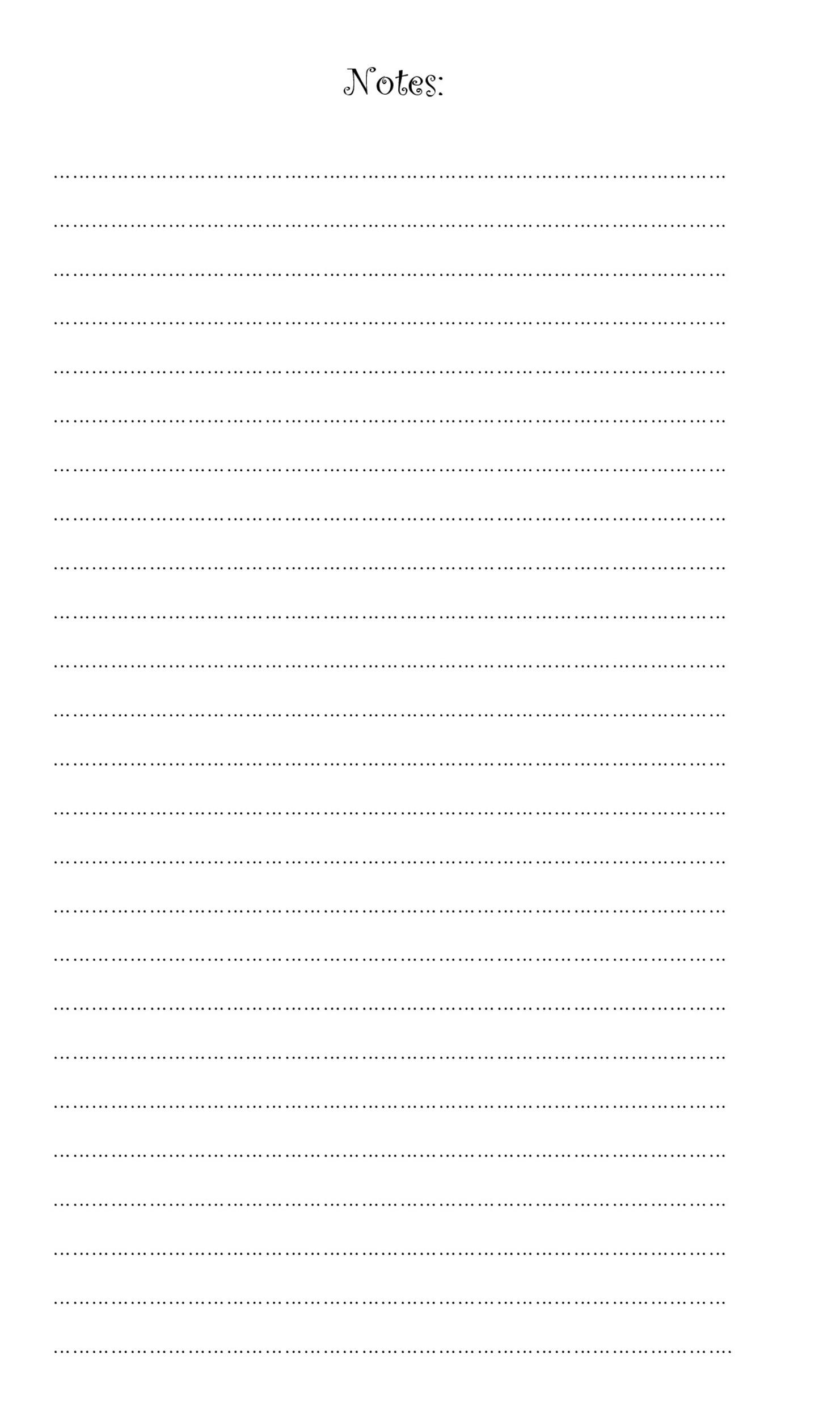 Free Printable Store Lined Paper
