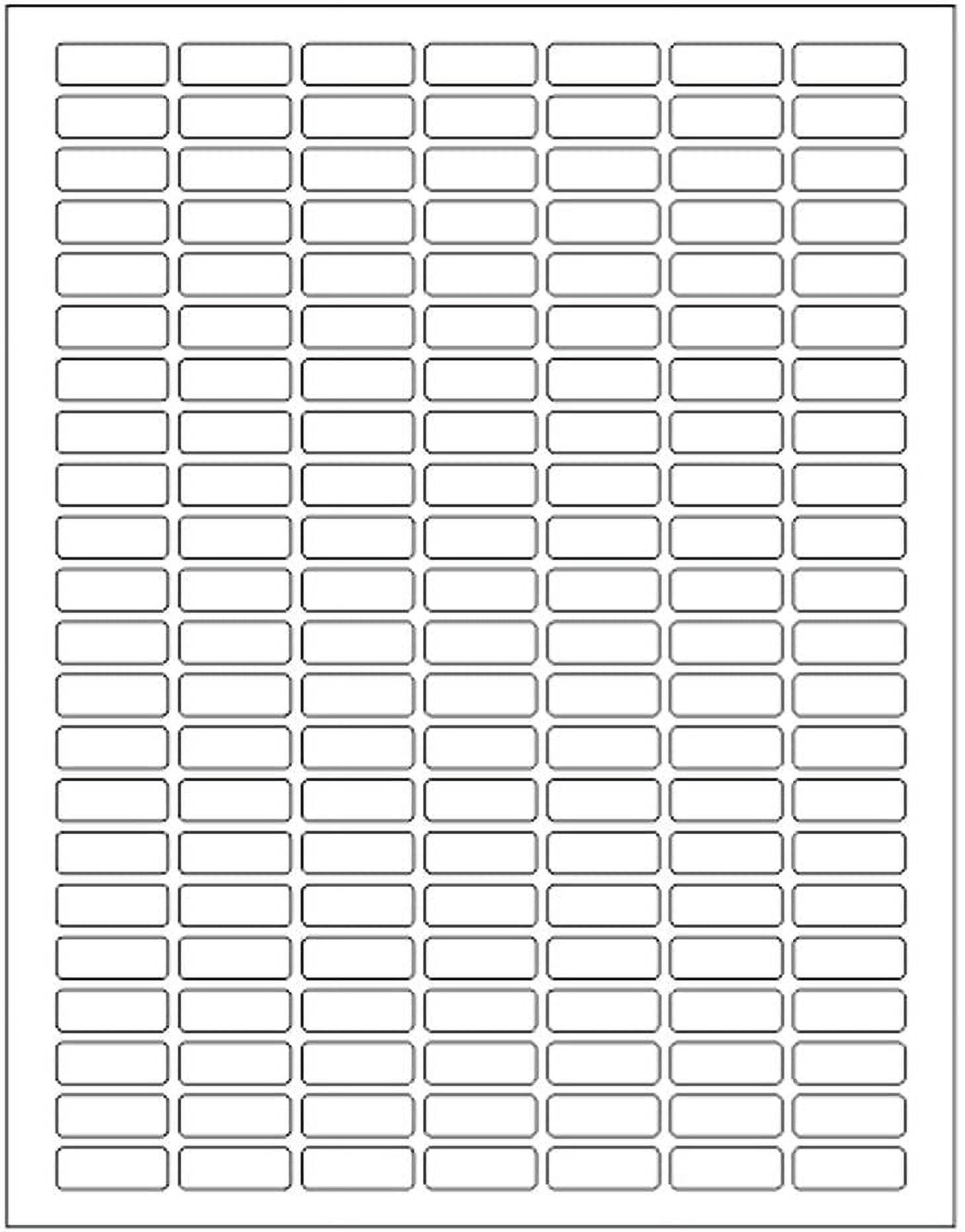 Free Shipping White Printable Labels Sheets Bonus Color Labels White Rectangular Stickers 1 X 0 375 Produce Excellent Results With Standard Laser Printer Template Included 15700 Pack Walmart Walmart