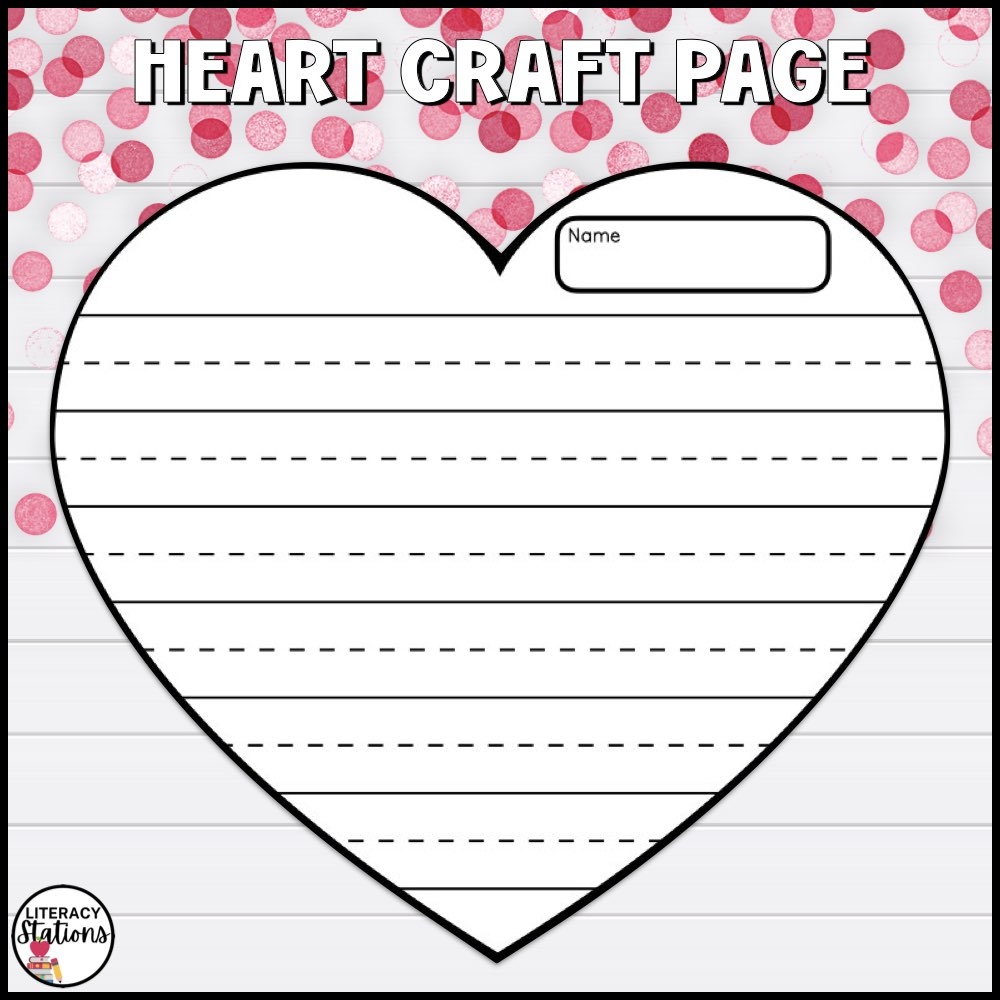 Free Valentines Writing Paper Literacy Stations