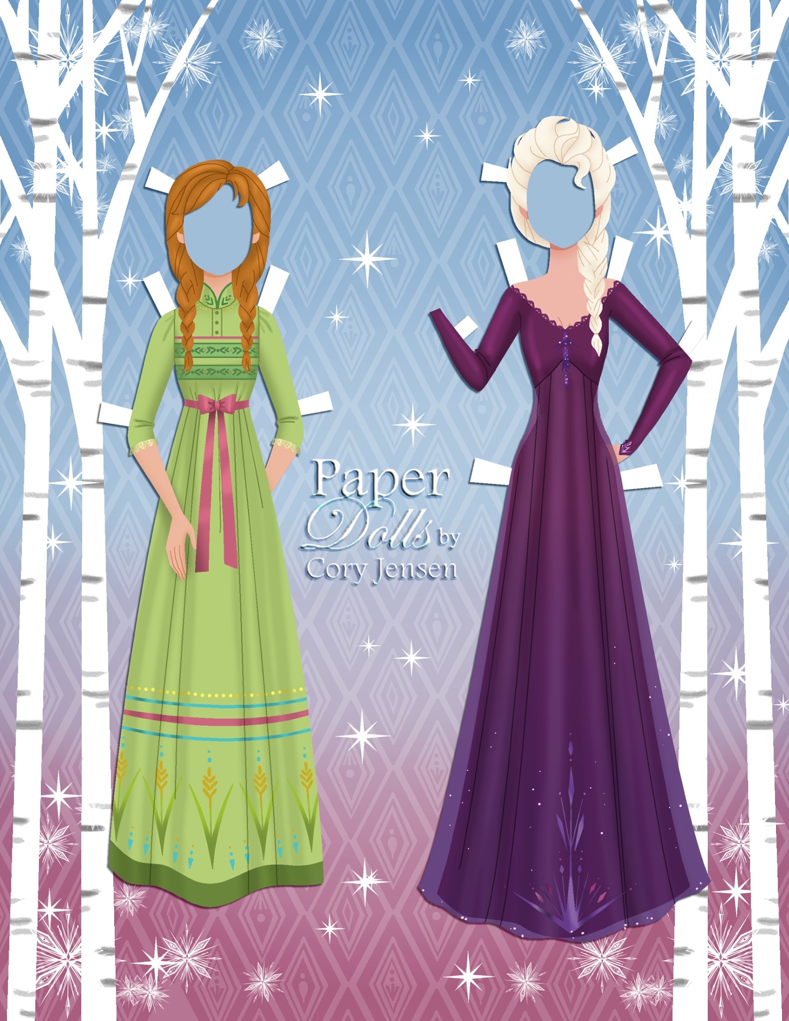 Elsa Paper Doll Printable