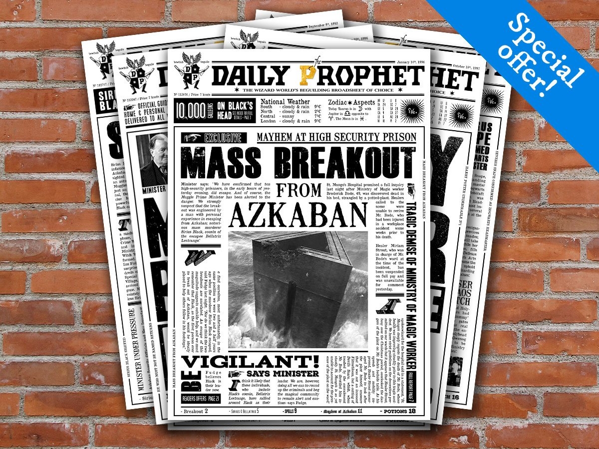 Geeks And Dragons On X PRINTABLE Daily Prophet Covers Harry Potter Newspaper Fourth Pack Https t co PnpUsGf3EL Https t co SFuk48A7m7 X