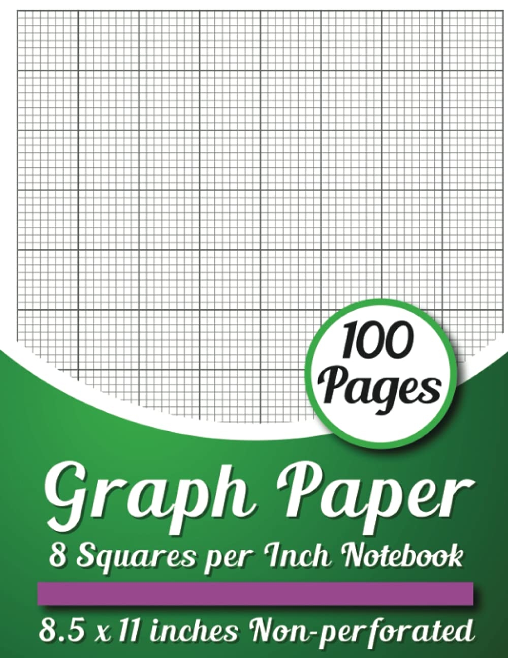 Graph Paper 8 Squares Per Inch Notebook 1 8 Inch Graph Rule Notebook 8 X 8 Grid Graphing Paper Pad Grid Paper Composition Notebook For Engineers Architects Scientists Artists DIY Crafters Students Rasmus 