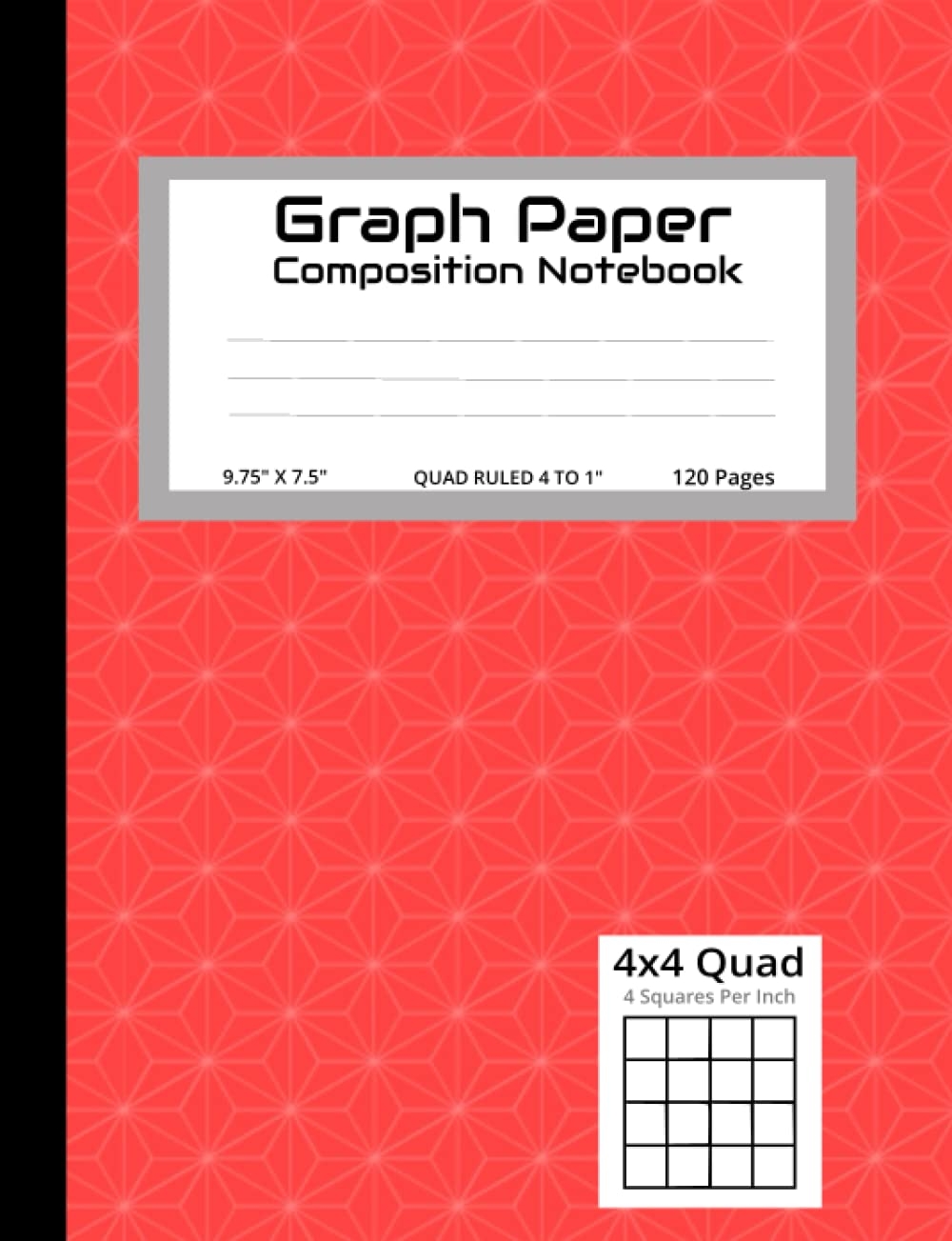 Graph Paper Composition Notebook 9 75 x7 5 Quad Ruled 4 Squares Per Inch 120 Pages Ellson Andrew Amazon Books