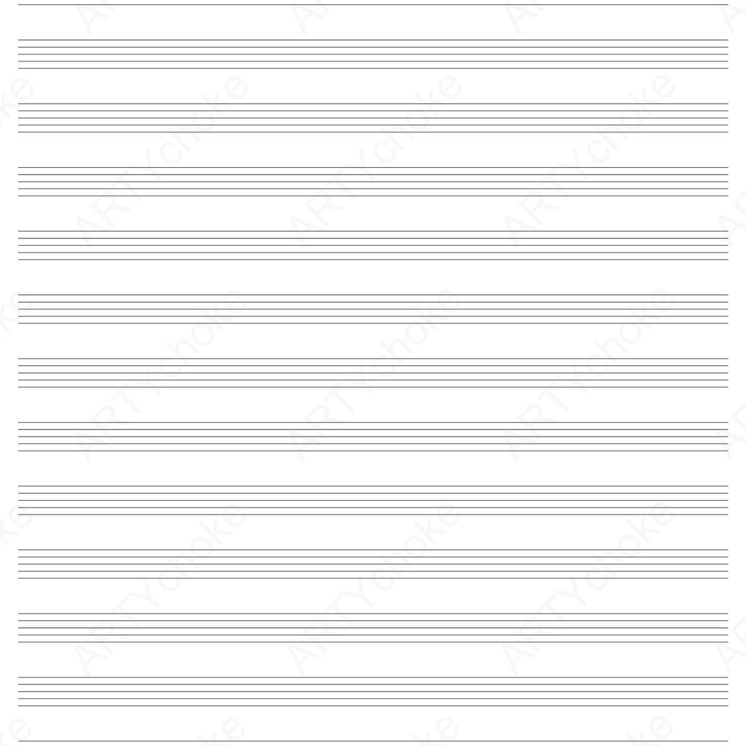 Graph Paper Manuscript Paper Staff Paper Music Paper A4 Digital File Available For Instant Download PDF Etsy