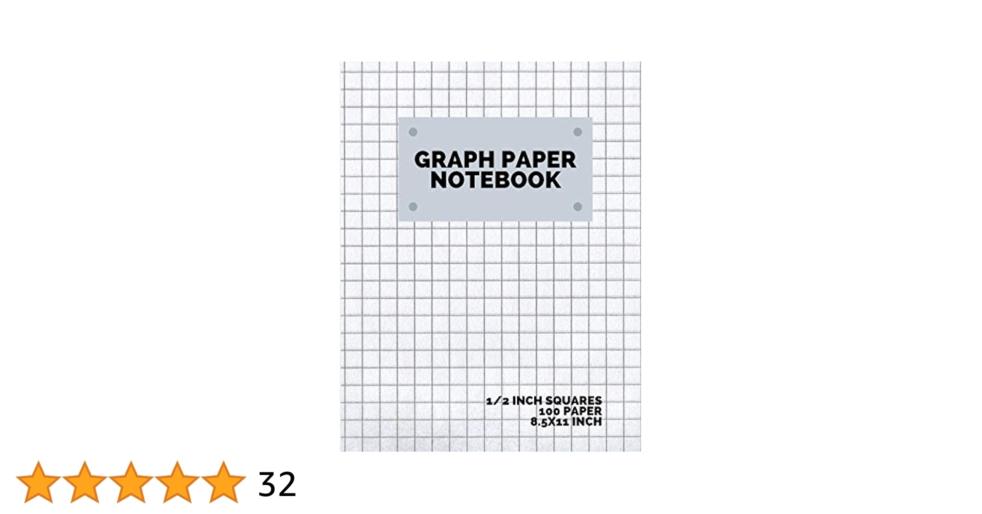Graph Paper Notebook 1 2 Inch Squares 100 Pages Graphing Grid Paper Extra Large 8 5x11 In STUDIO ART Amazon de Books