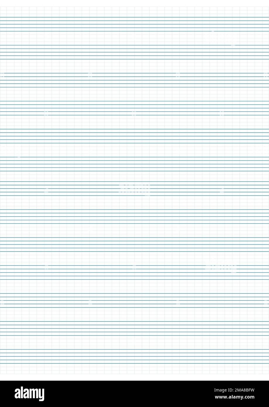 Graph Paper Printable Grid Paper With Stave On A White Background A Blank Music Sheet Paper With Staff Geometric Pattern For Composition Education Stock Vector Image Art Alamy
