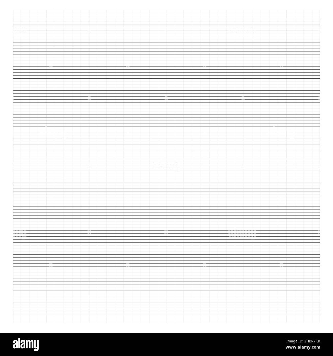 Graph Paper Printable Grid Paper With Stave On A White Background A Blank Music Sheet Paper With Staff Geometric Pattern For Composition Education Stock Vector Image Art Alamy