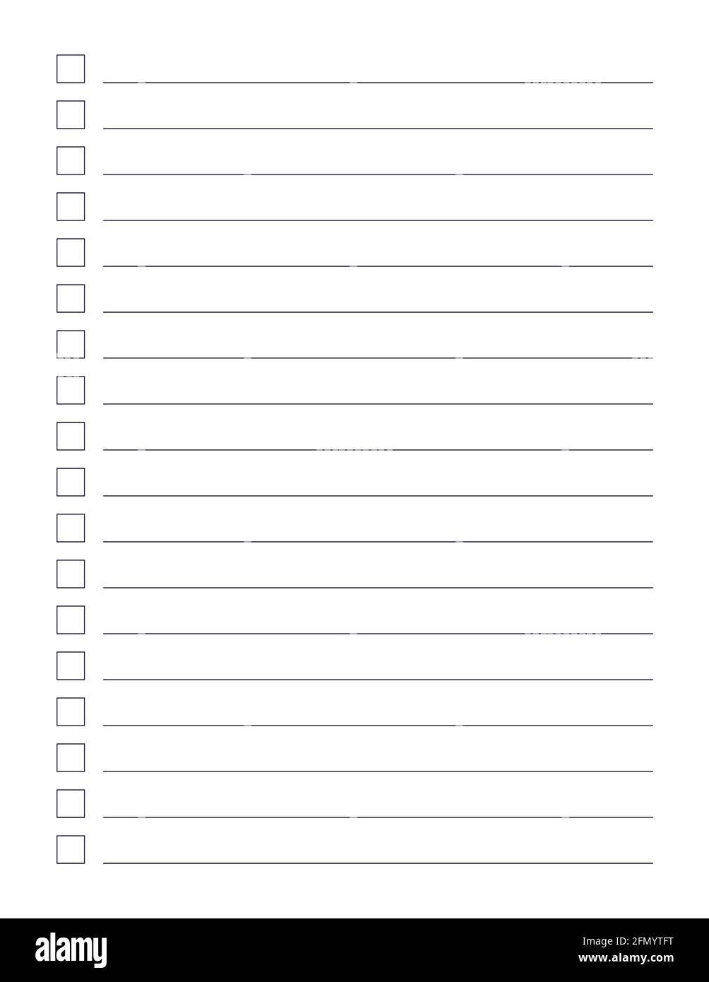 Graph Paper Printable To Do List With Check Boxes Checklist Grid Paper With Color Horizontal Lines Geometric Pattern For School Textures Stock Vector Image Art Alamy