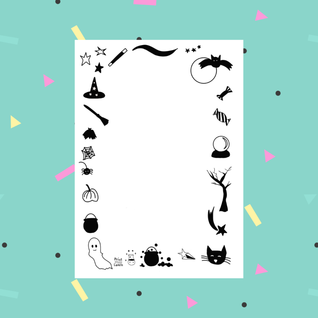 Halloween Writing Paper Printable Teaching Resources Print Play Learn
