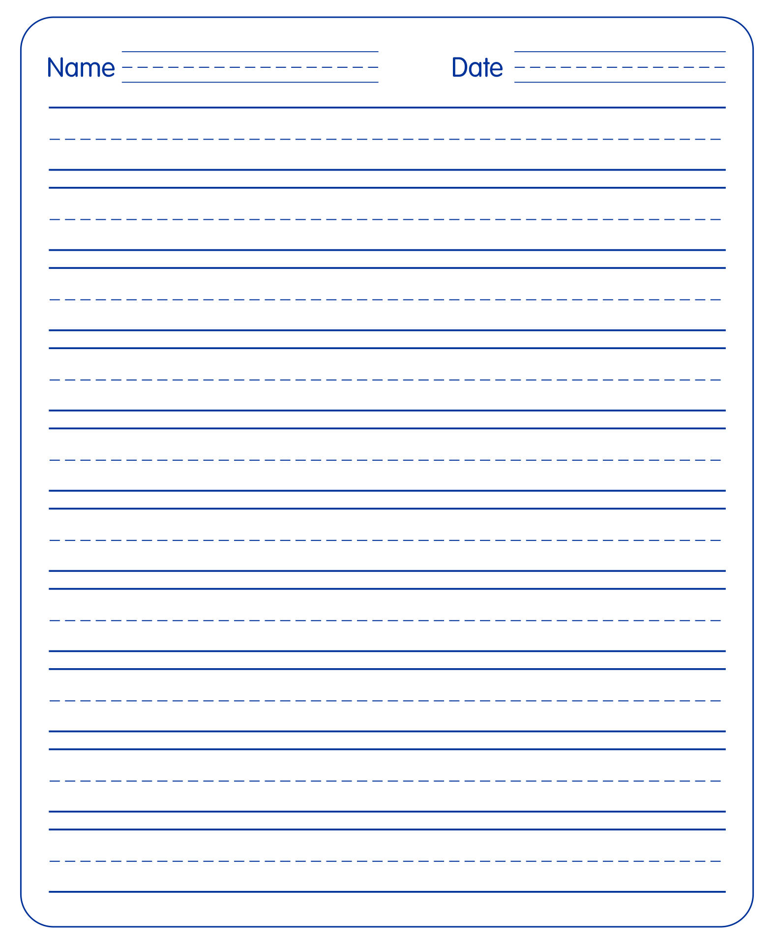 Handwriting Paper 10 Free PDF Printables Printablee