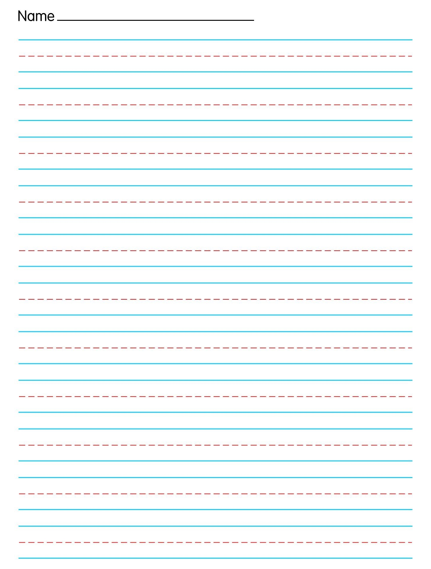 Handwriting Paper Printable FREE Your Therapy Source Worksheets Library
