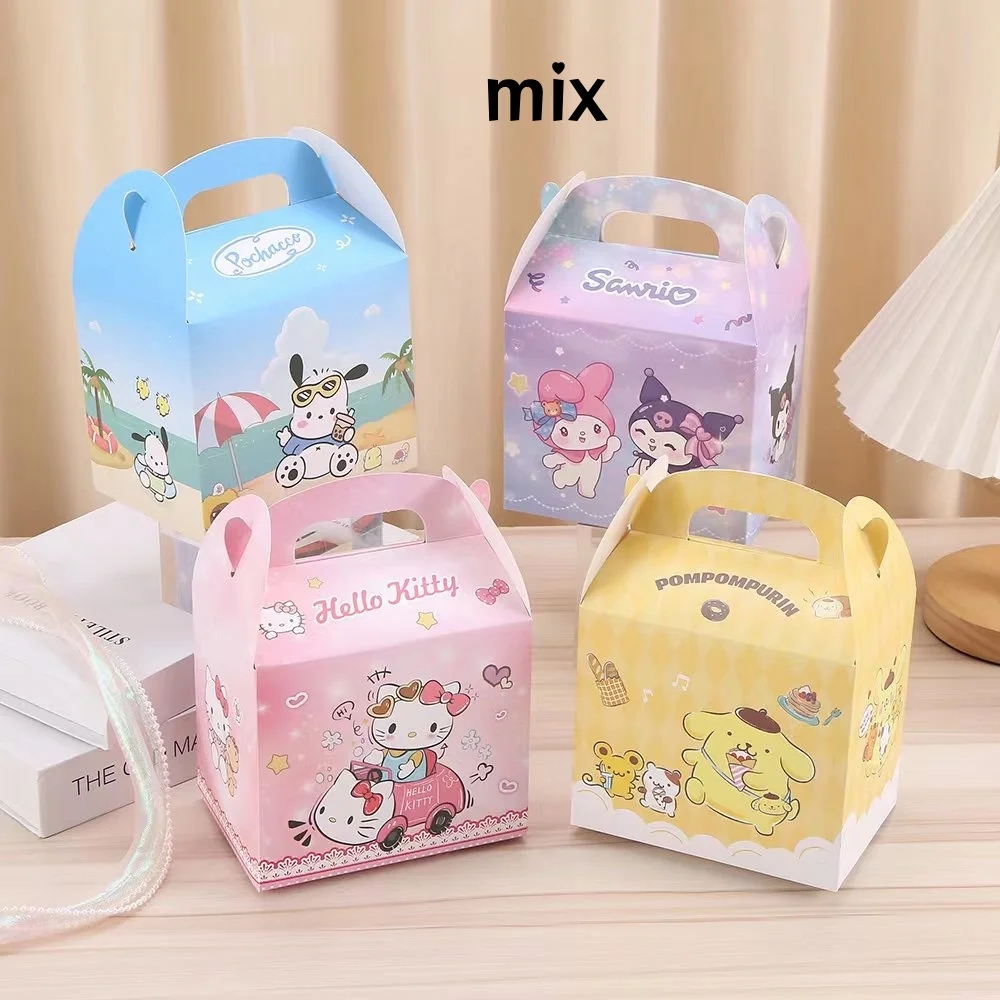 Hello Kitty Handle Candy Box Party Decor Paper Gift Box Kraft Paper Bag Gifts Packaging Baby Shower Kids Girls Party Supplies AliExpress