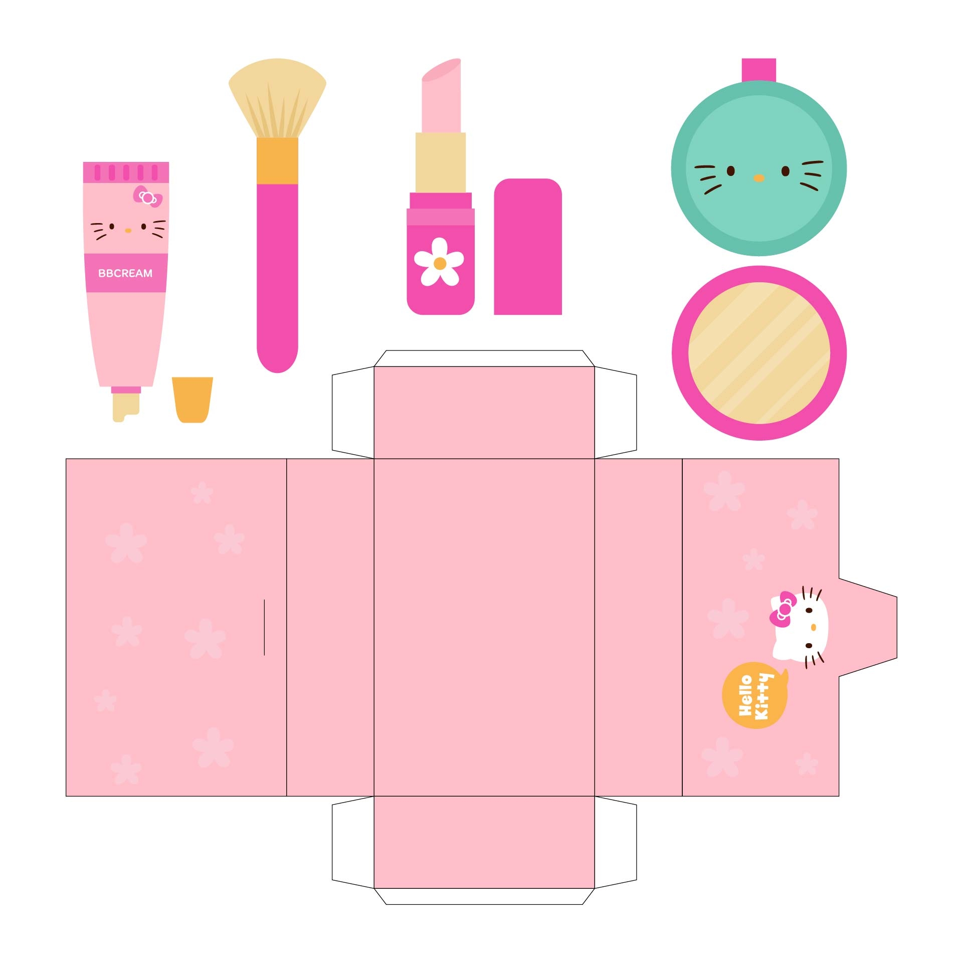 Hello Kitty Paper Crafts 10 Free PDF Printables Printablee