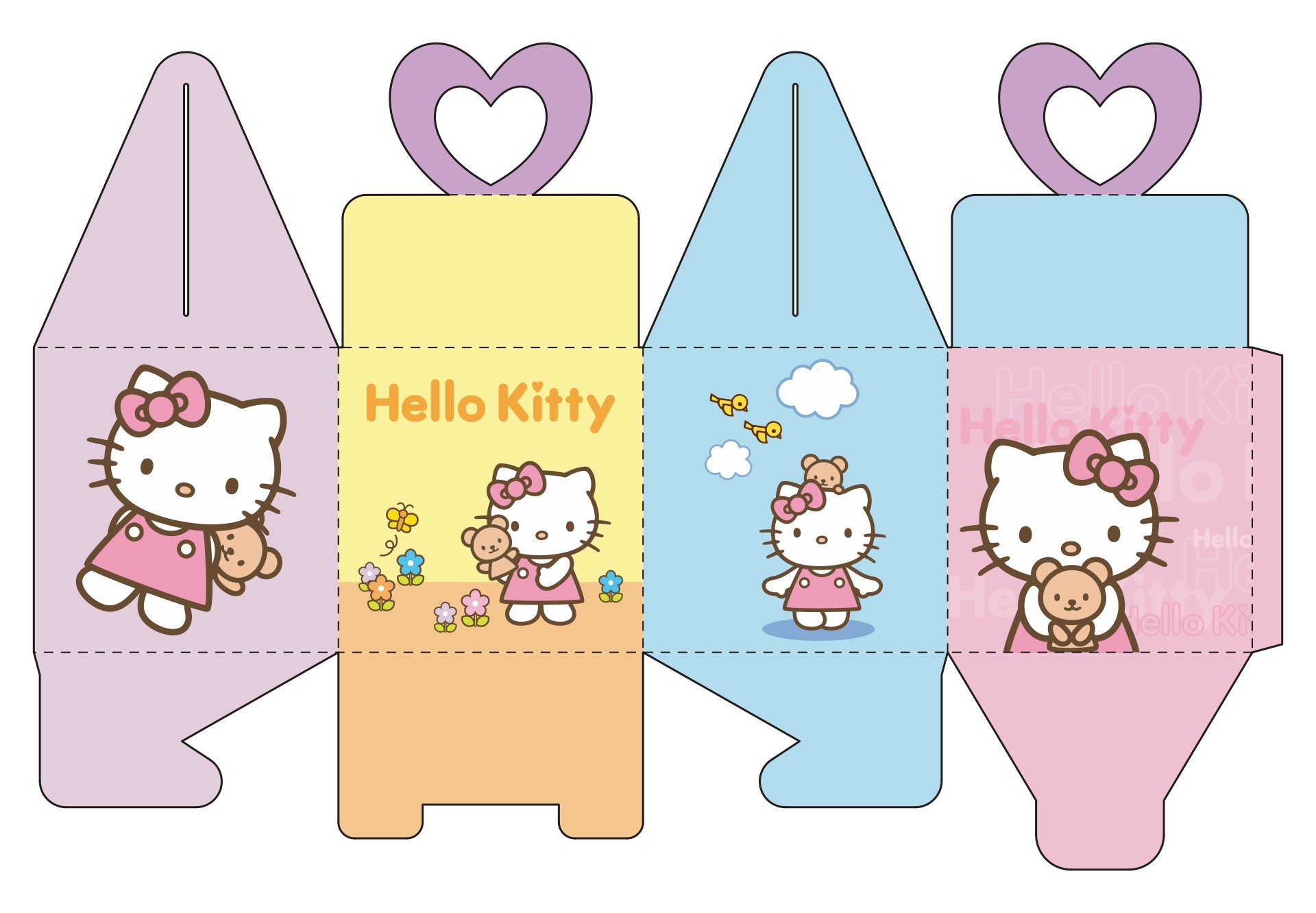 Hello Kitty Paper Crafts 10 Free PDF Printables Printablee