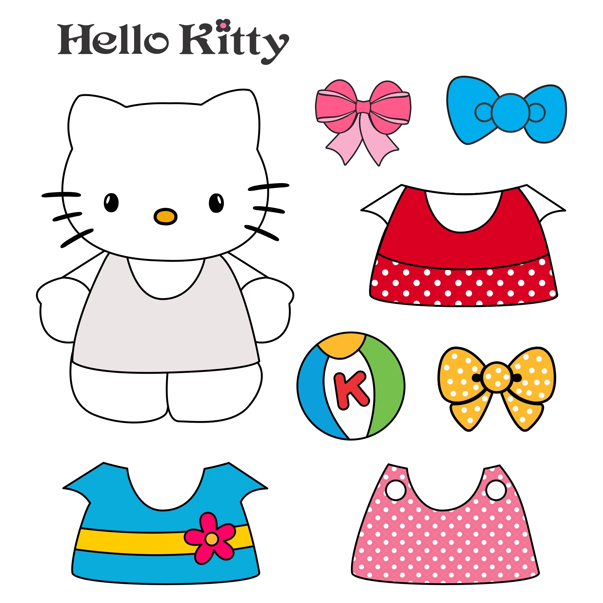 Hello Kitty Paper Crafts 10 Free PDF Printables Printablee