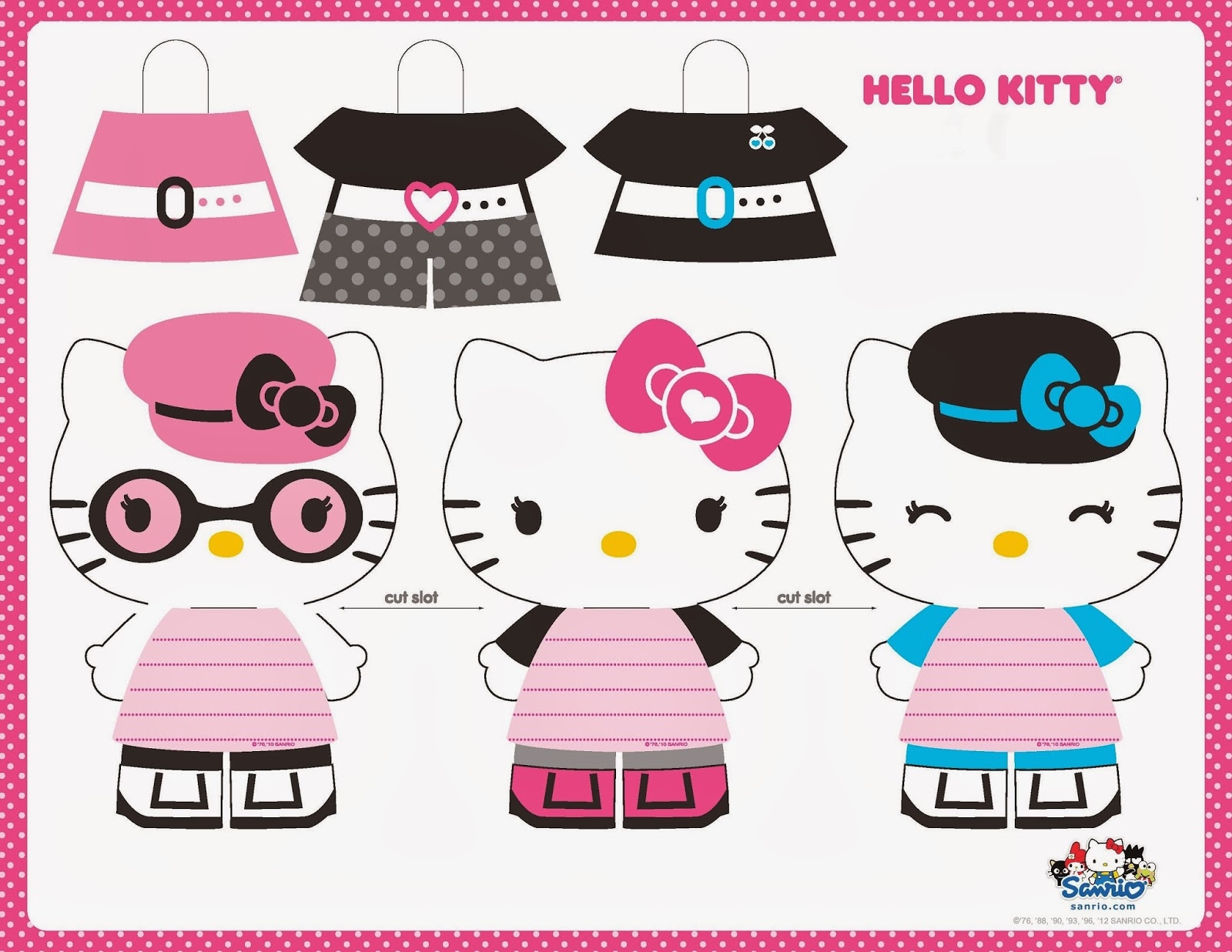Hello Kitty Party Free Printable Paper Dolls Oh My Fiesta In English