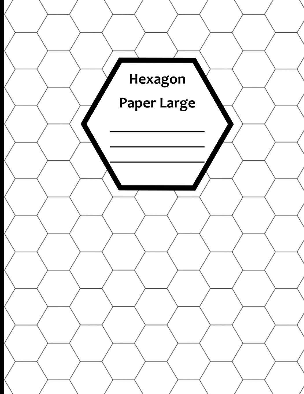 Hexagon Paper Large White Blank Large Hex Graph Paper 8 5 X 11 120 Sheets Factory Red Amazon de Books