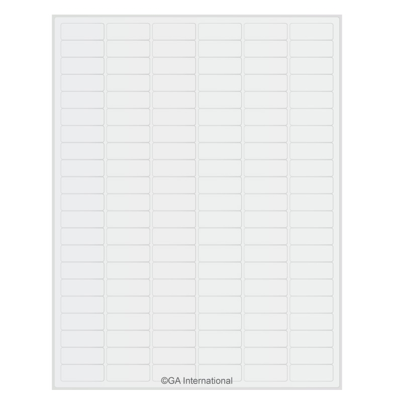 High Quality Laser Inkjet Matte Paper Labels 1 28 X 0 5 LIP 23WH LabTAG Laboratory Labels