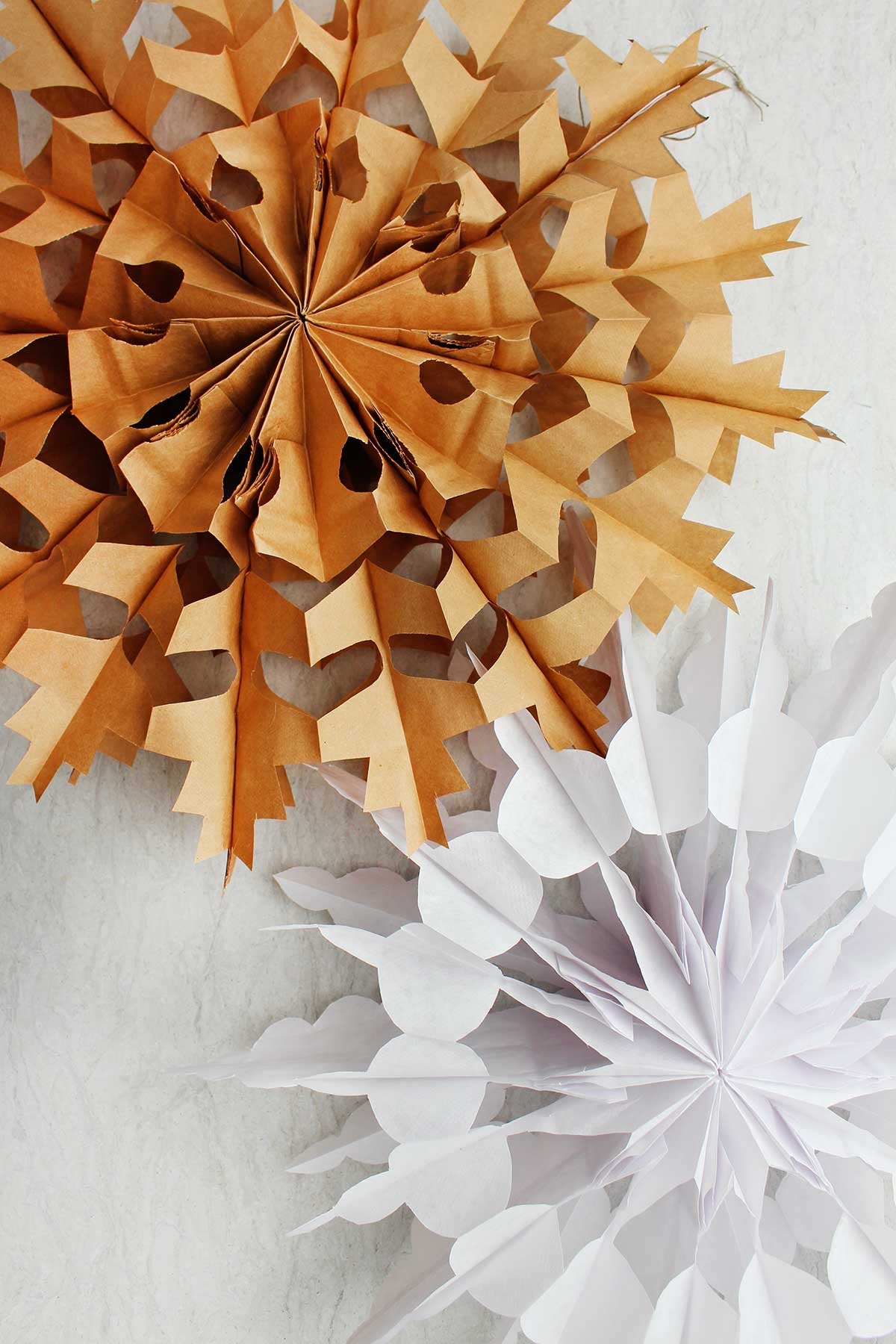 How To Make An Easy DIY Snowflake Out Of Paper Bags Welcome To Nana s