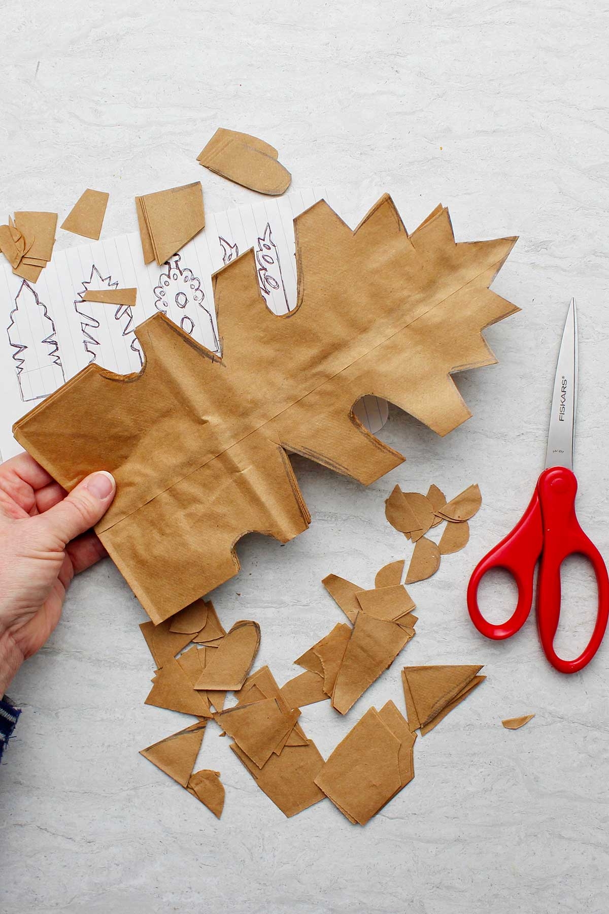How To Make An Easy DIY Snowflake Out Of Paper Bags Welcome To Nana s