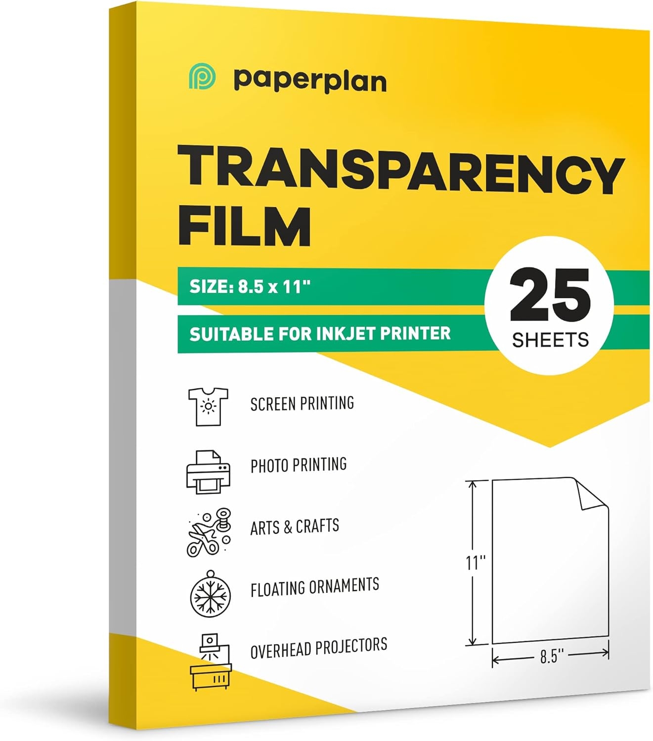 Inkjet Printer Transparency Paper 25 Sheets 8 5 Ghana Ubuy