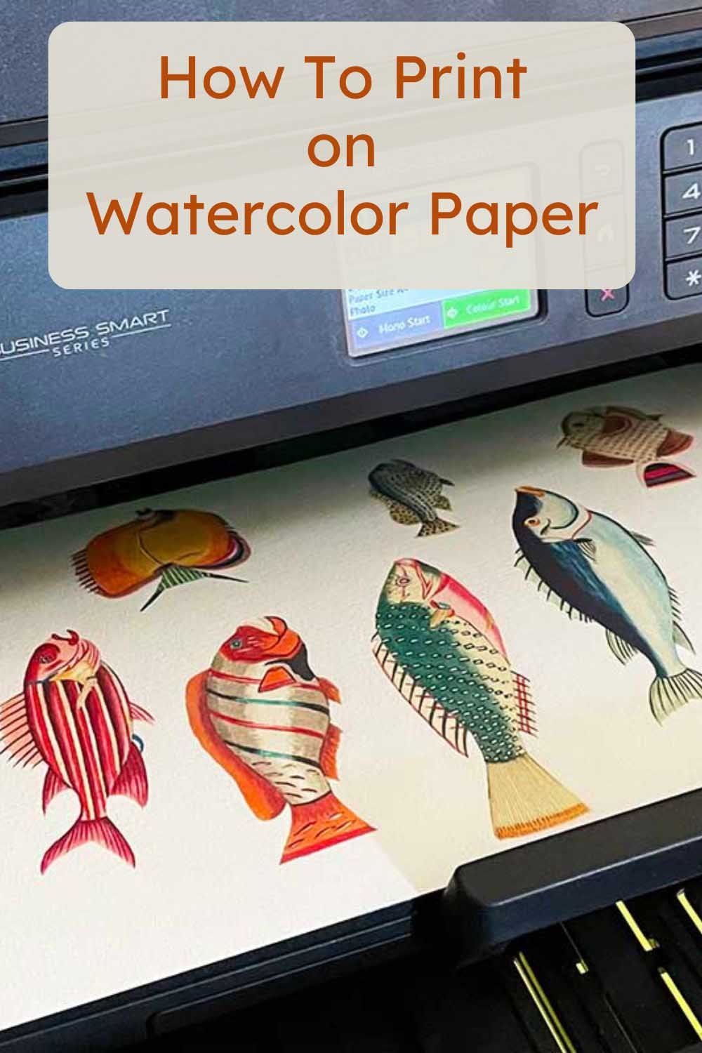 Inkjet Printing On Watercolor Paper At Home An Easy Step By Step Guide Picture Box Blue
