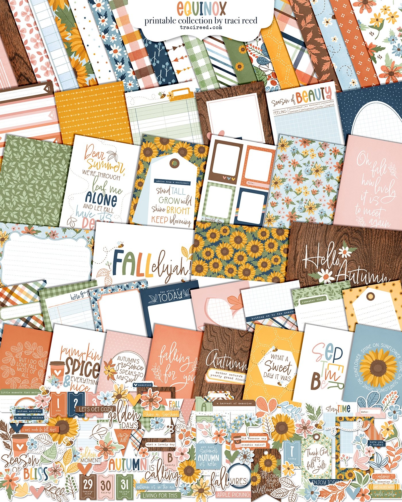 Introducing The Equinox Digital And Printable Scrapbook Collection By Traci Reed Traci Reed Designs