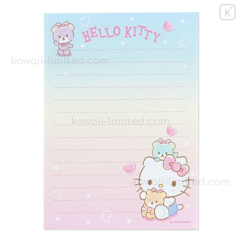 Japan Sanrio A6 Memo Set Hello Kitty 2022 Kawaii Limited