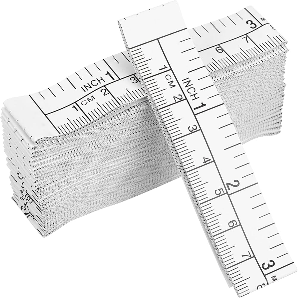 Jojofuny Disposable Wound Measuring Tape 25 Pieces Of Paper Tape Ruler Large Print For Body Measurements And Craft Work Amazon co uk DIY Tools