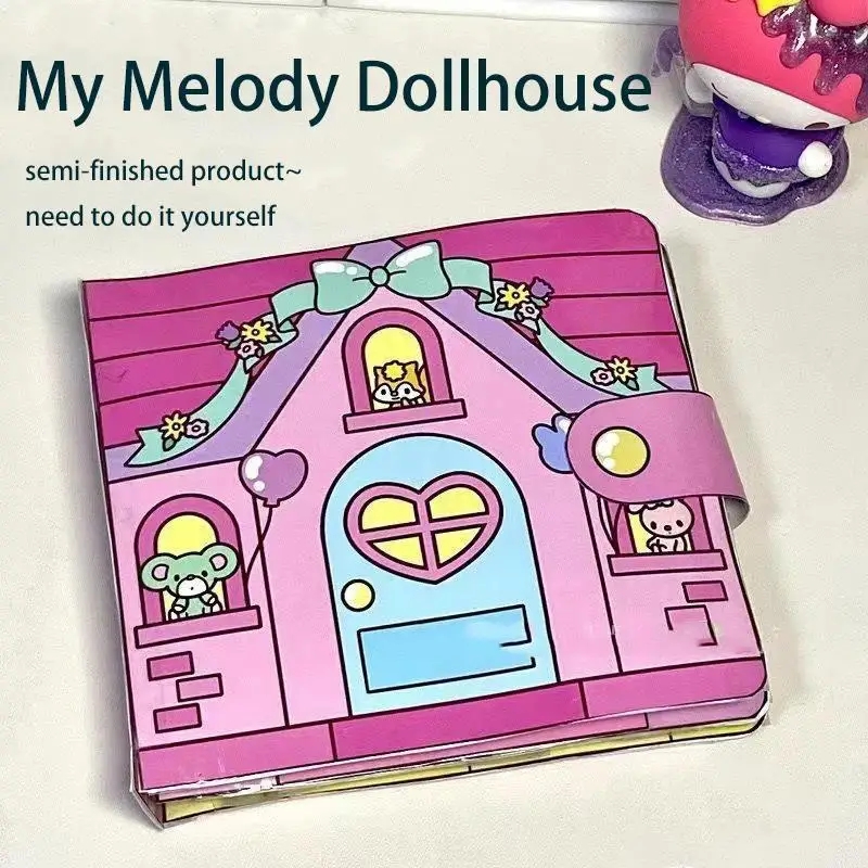 Kawali Sanrio Hello Kitty Sticker Games Anime My Melody Cinnamoroll Pochacco Kuromi Quiet Book Funny DIY Decompress Toy Kid Gift AliExpress
