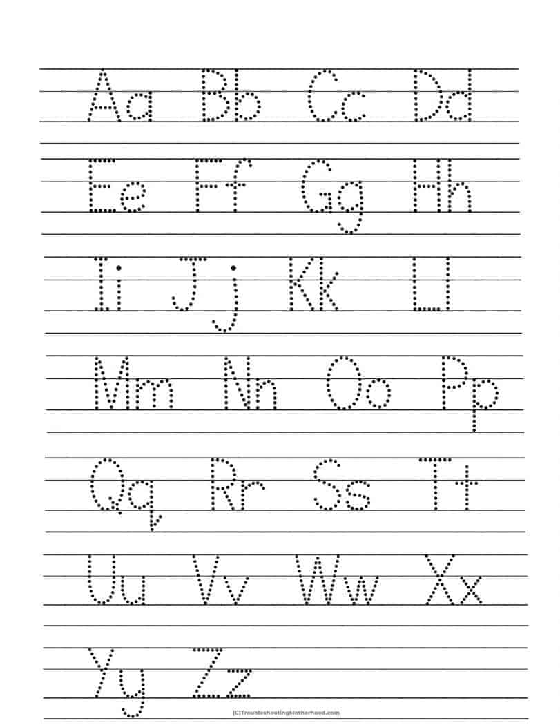 Printable Full Page Kindergarten Lined Paper