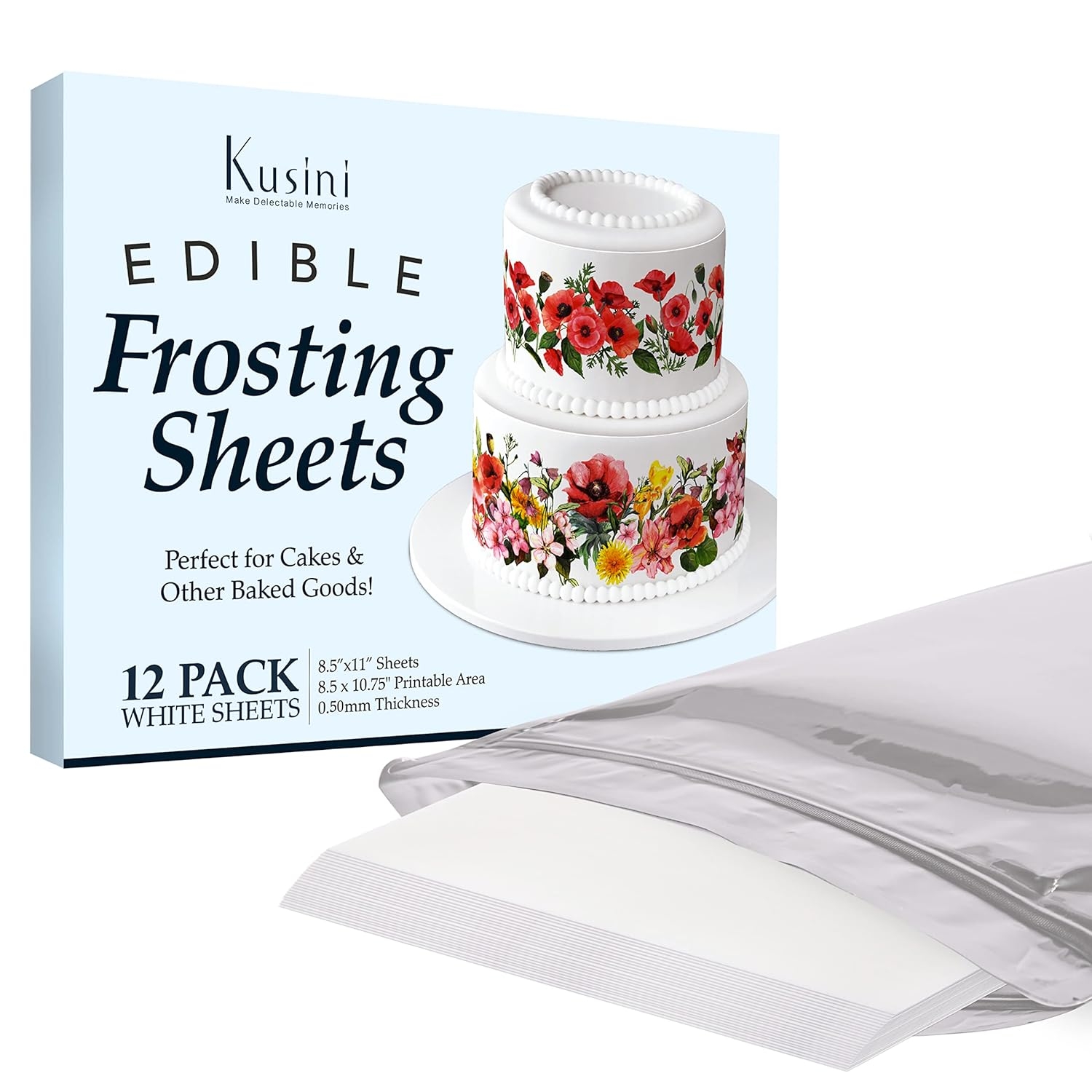 Kusini Edible Paper 24 Frosting Sheets For Cake Albania Ubuy