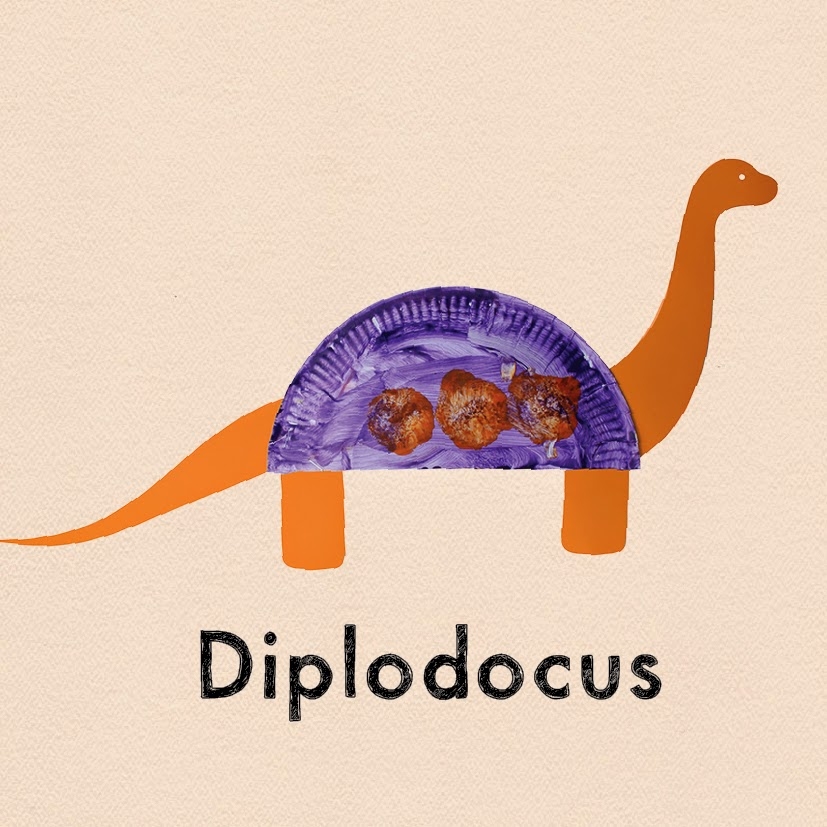 Printable Dinosaur Paper Plate Craft Template