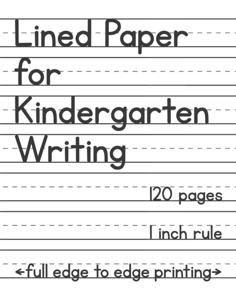 Lined Paper For Kindergarten Writing 120 Blank Handwriting Practice Pages Mason Drake Amazon de Books