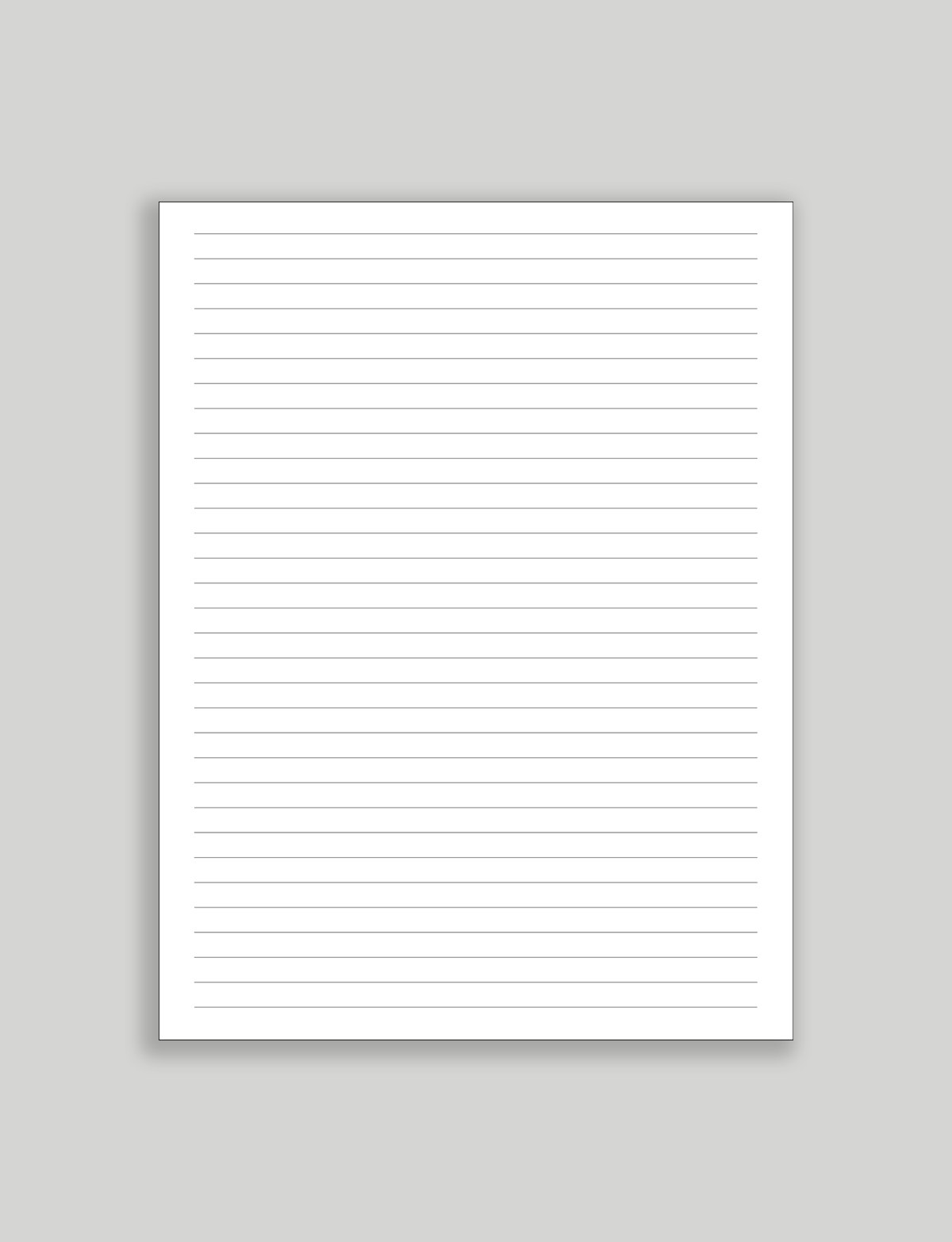 Lined Paper Free Printable PDF Download SortOutMy Life