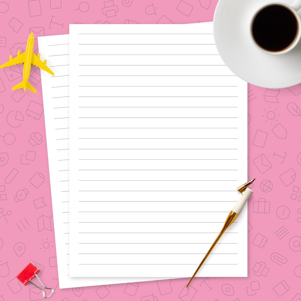 Wide Ruled Lined Paper Printable