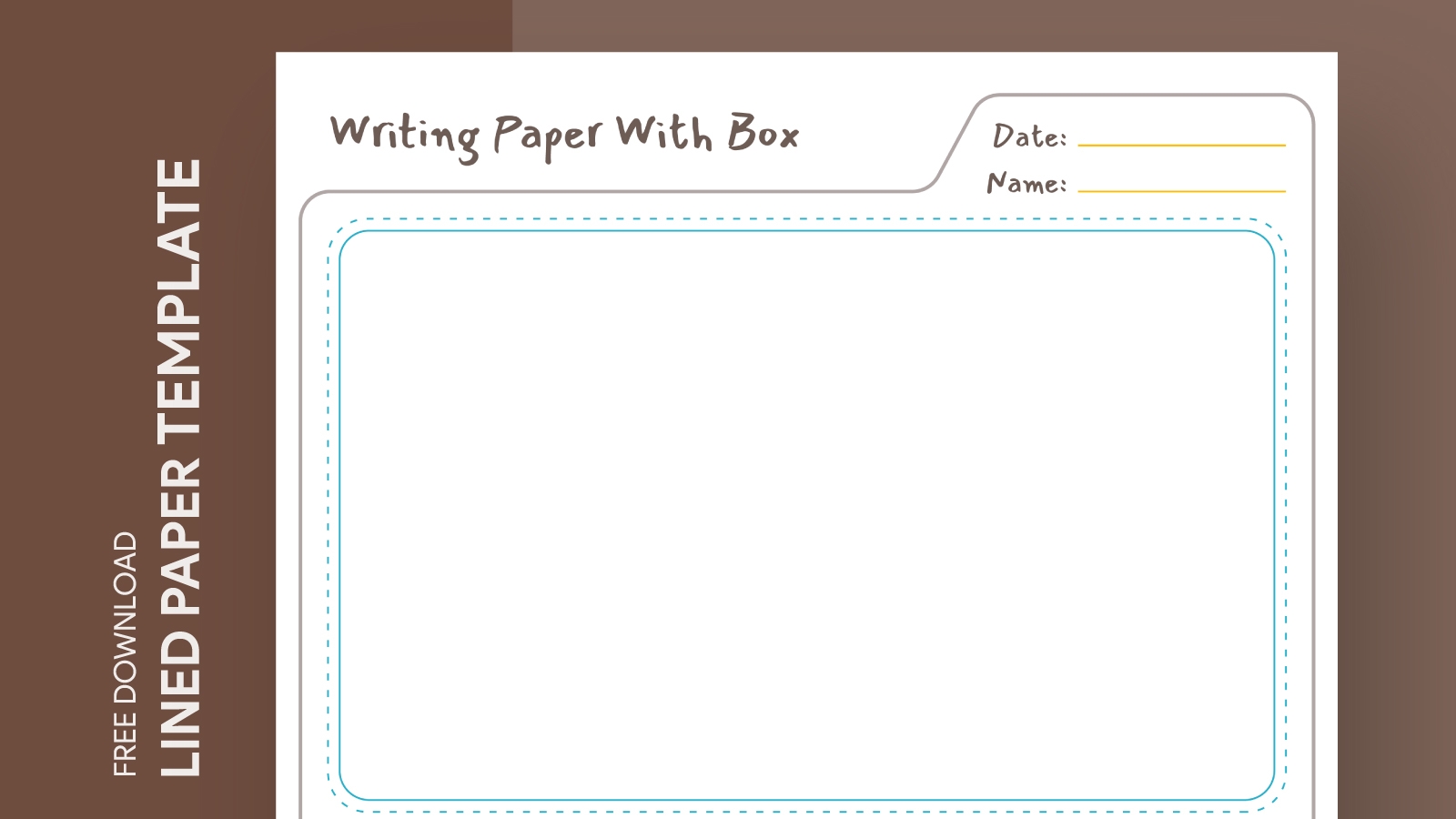Lined Paper With Picture Box Free Google Docs Template Gdoc io