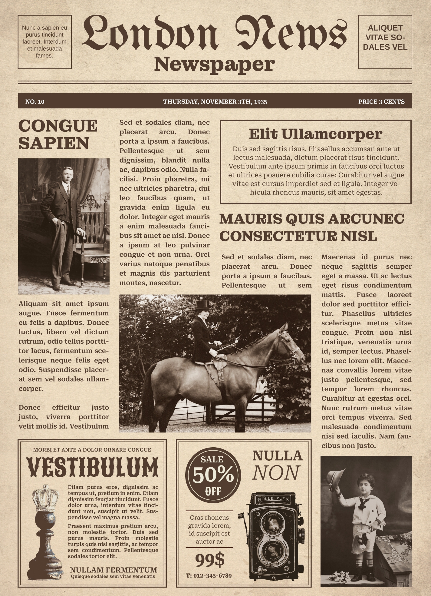 London Newspaper Free Google Docs Template Gdoc io