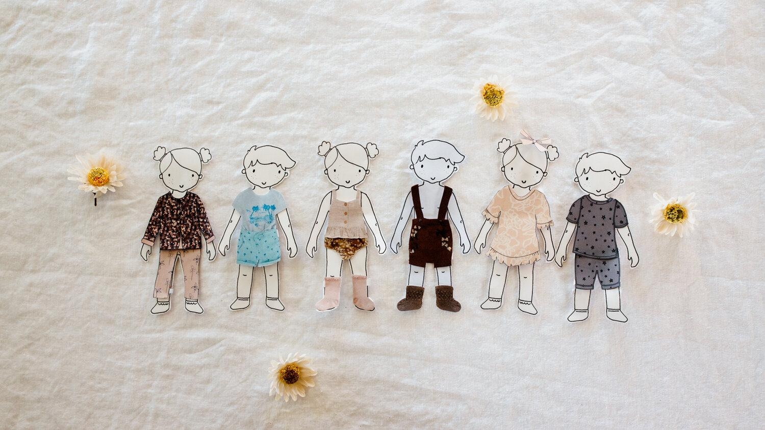 Make Your Own Paper Dolls with Free Printables Clever Poppy