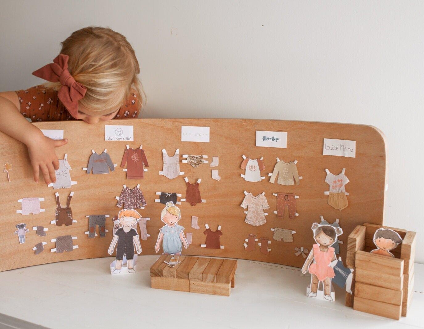 Make Your Own Paper Dolls with Free Printables Clever Poppy