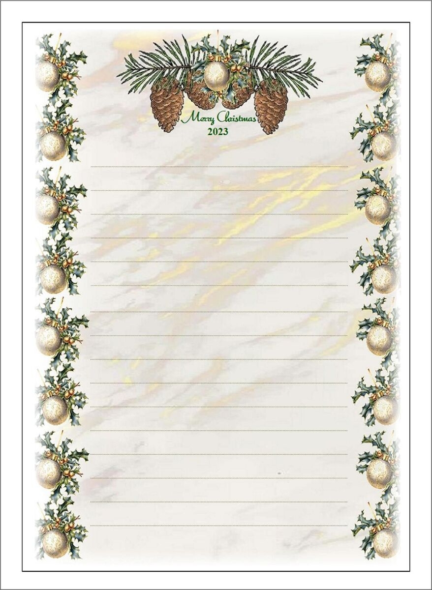 Christmas Writing Paper Printables