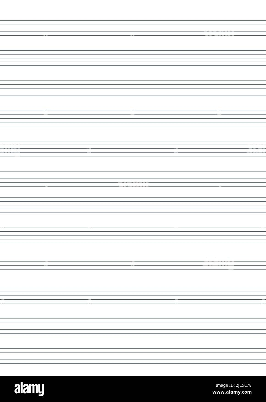 Music Stave Template Blank Stave Hi res Stock Photography And Images Alamy