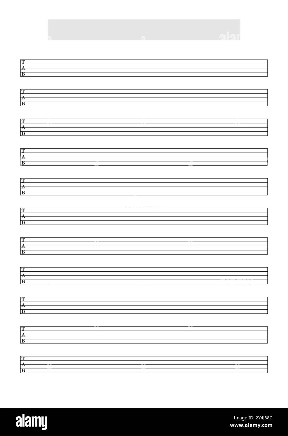 Music Stave Template Blank Stave Hi res Stock Photography And Images Alamy